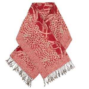 Stunner Scarf Bought in SOHO Boho Chic Artsy Huge Fringed Wrap 27" x 66" Womens